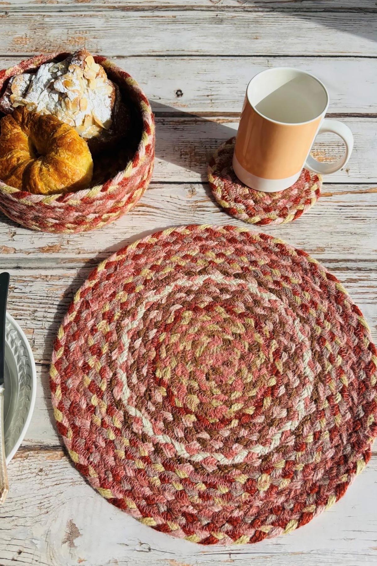 The Braided Rug Company Jute Coasters | Set Of 6