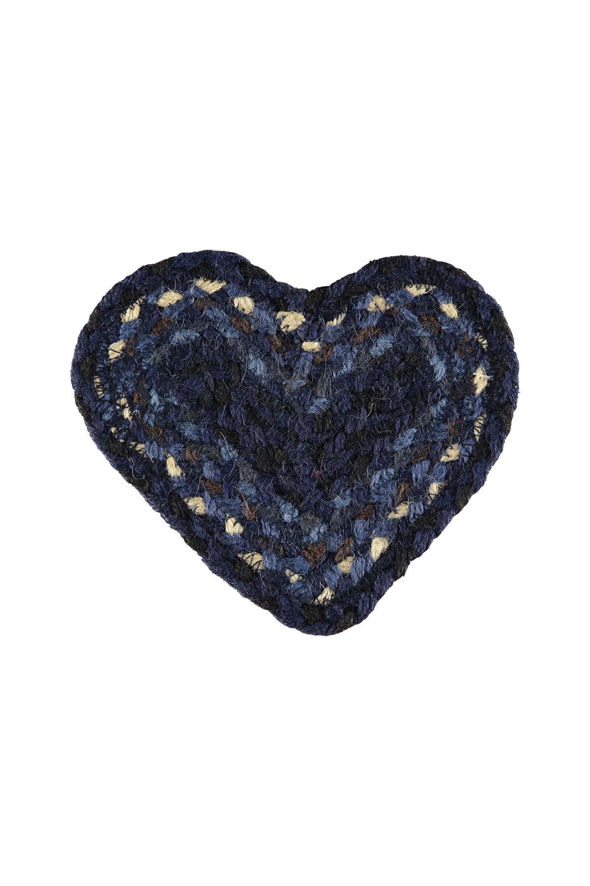 The Braided Rug Company Jute Heart Coasters