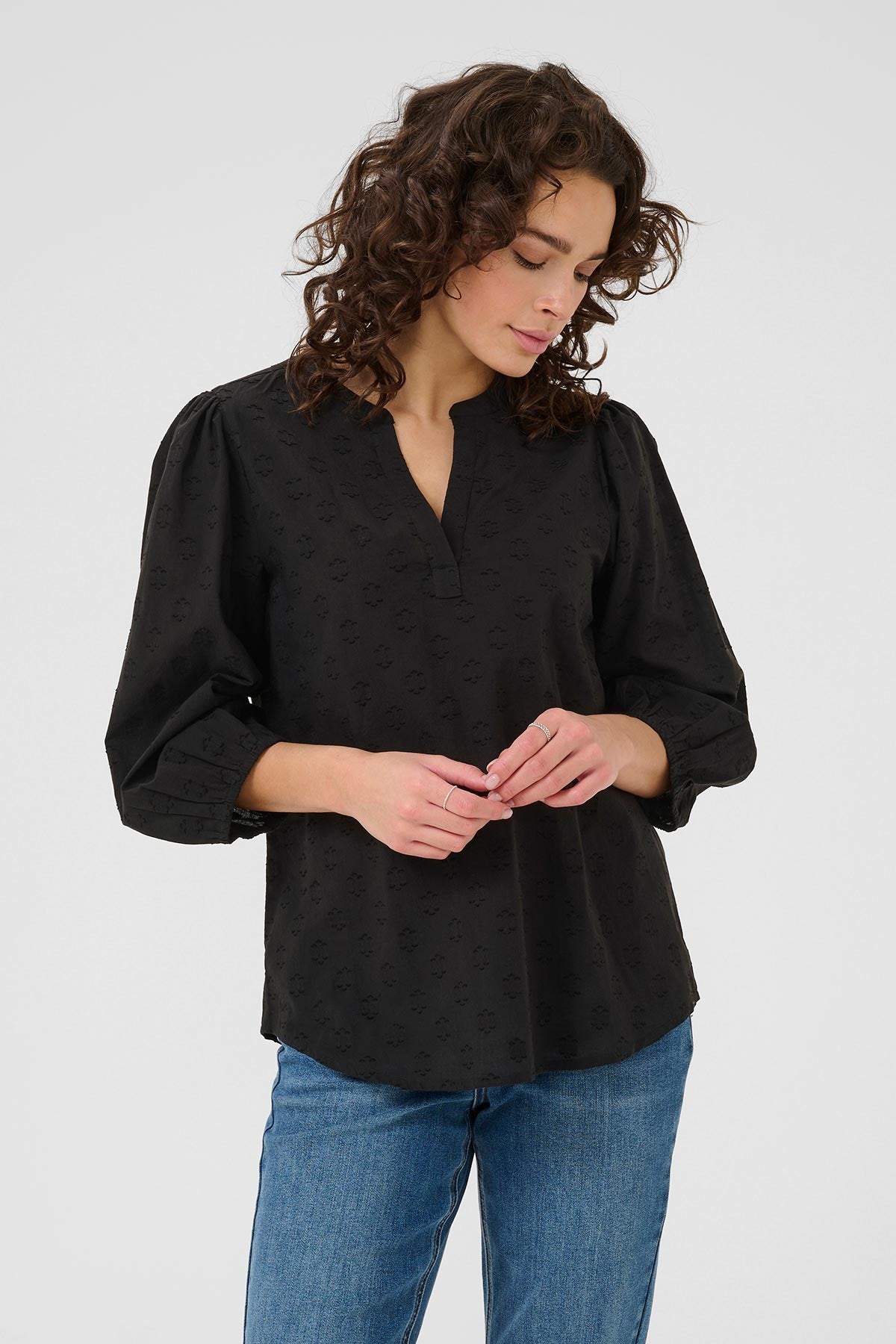 Kaffe KAenya Blouse In Black