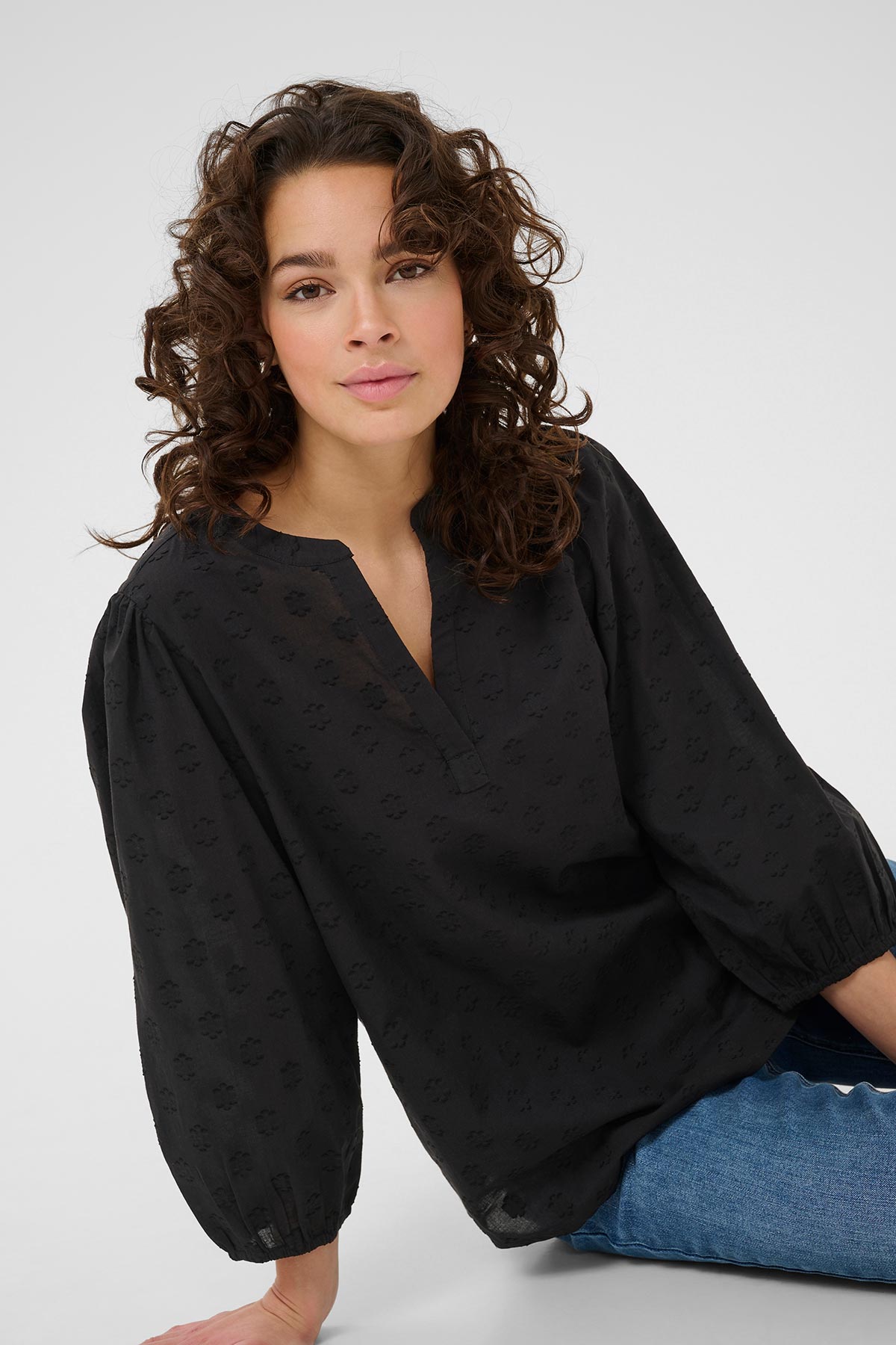 Kaffe KAenya Blouse In Black