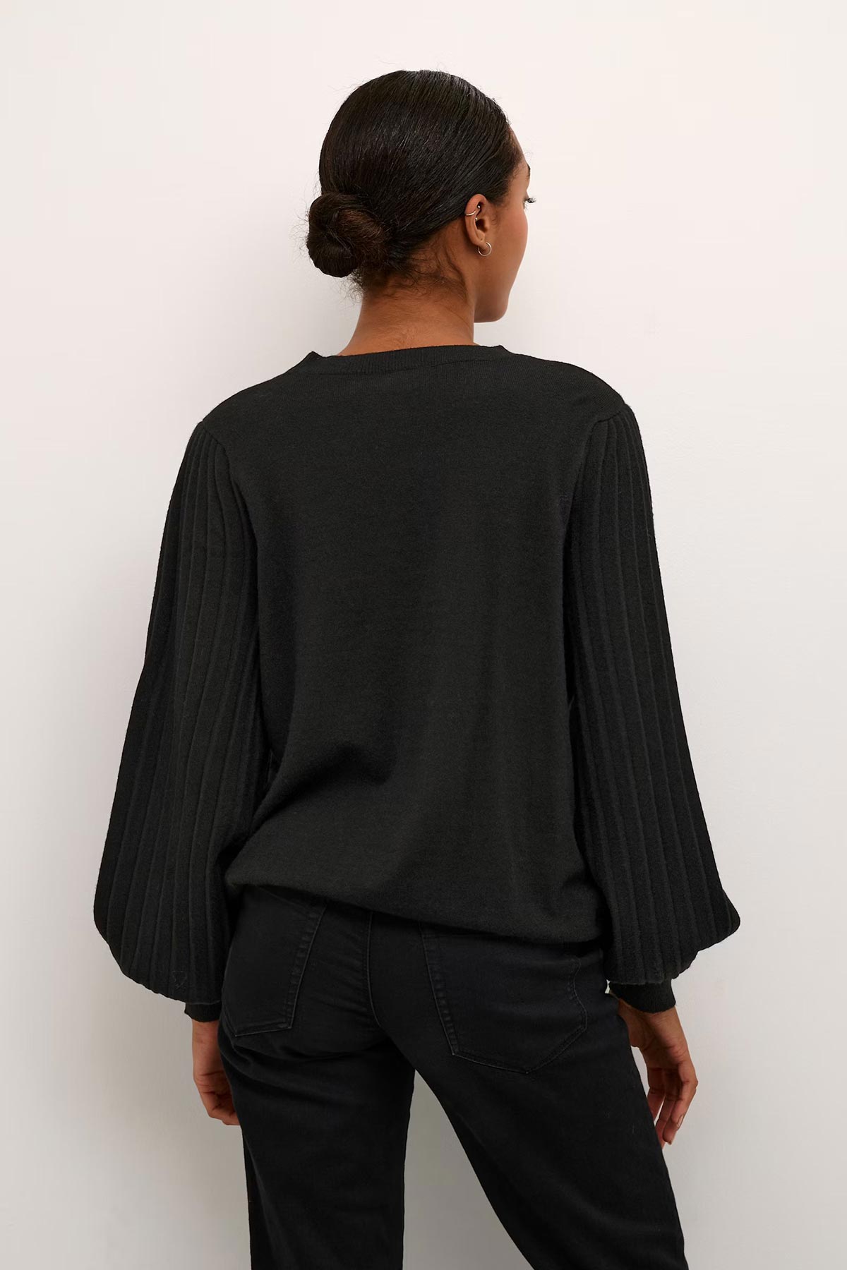 Kaffe KAlone Knit Pullover In Black