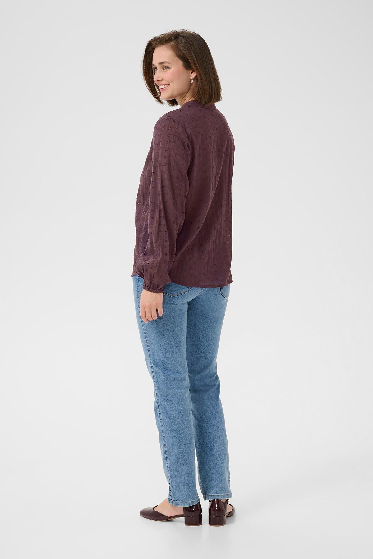 Kaffe KAmay Cotton Shirt In Fudge