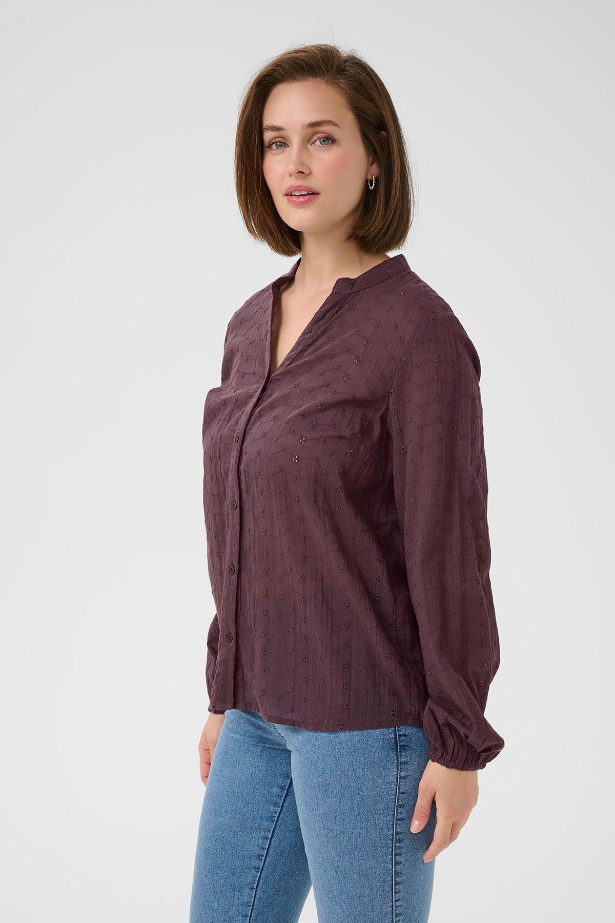 Kaffe KAmay Cotton Shirt In Fudge