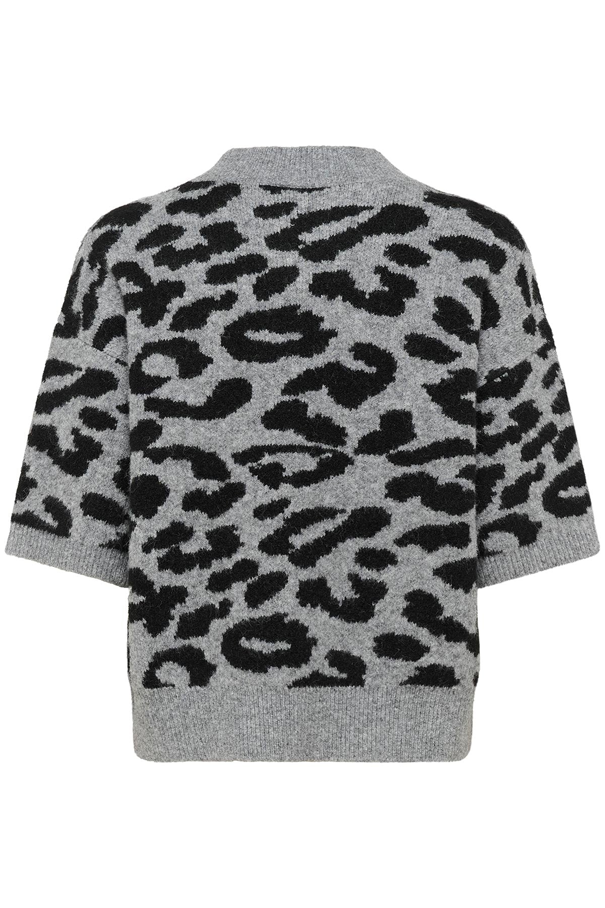 Kaffe KAsandra Pullover In Black Leopard