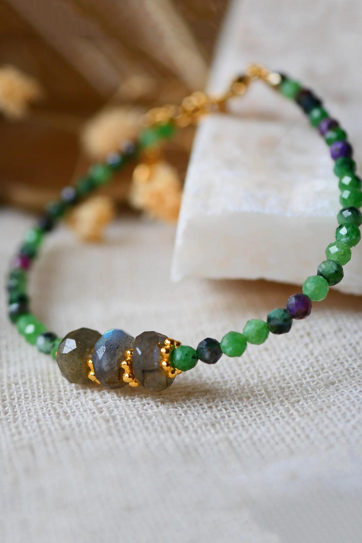 Ginandger Kamala Bracelet Ruby Zoisite
