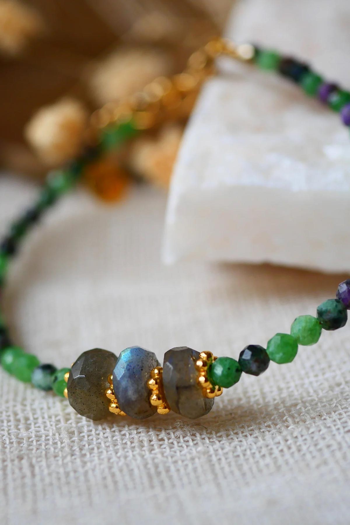 Ginandger Kamala Bracelet Ruby Zoisite
