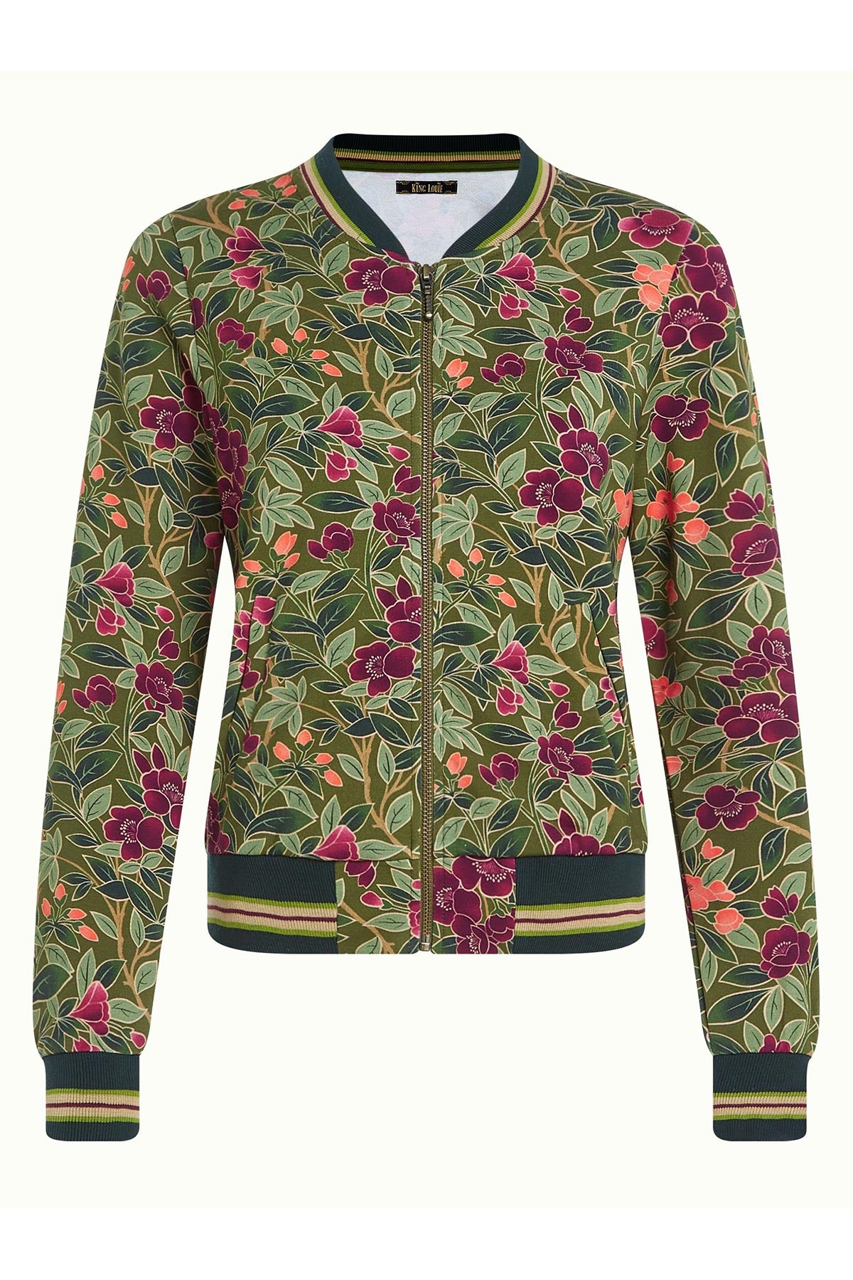 King Louie Bessie Jacket Bellevue In Olive Green