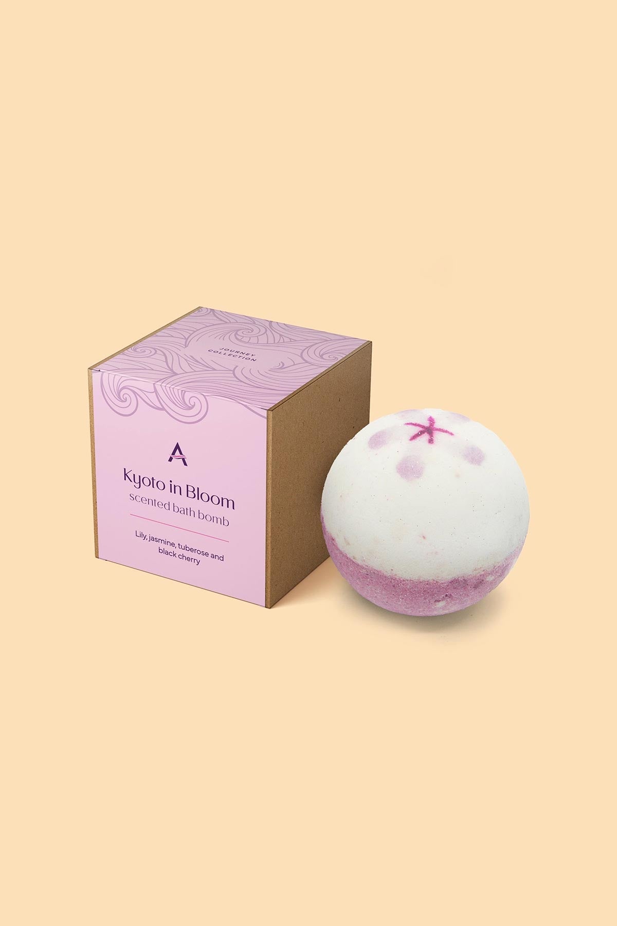 Ascent Kyoto In Bloom Jasmine & Black Cherry Bath Bomb