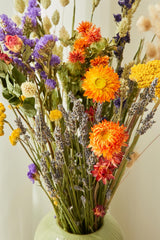 Wildflowers By Floriette Large Dried Flowers Field Bouquet In Orange