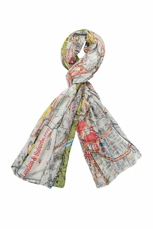 One Hundred Stars London Map Scarf