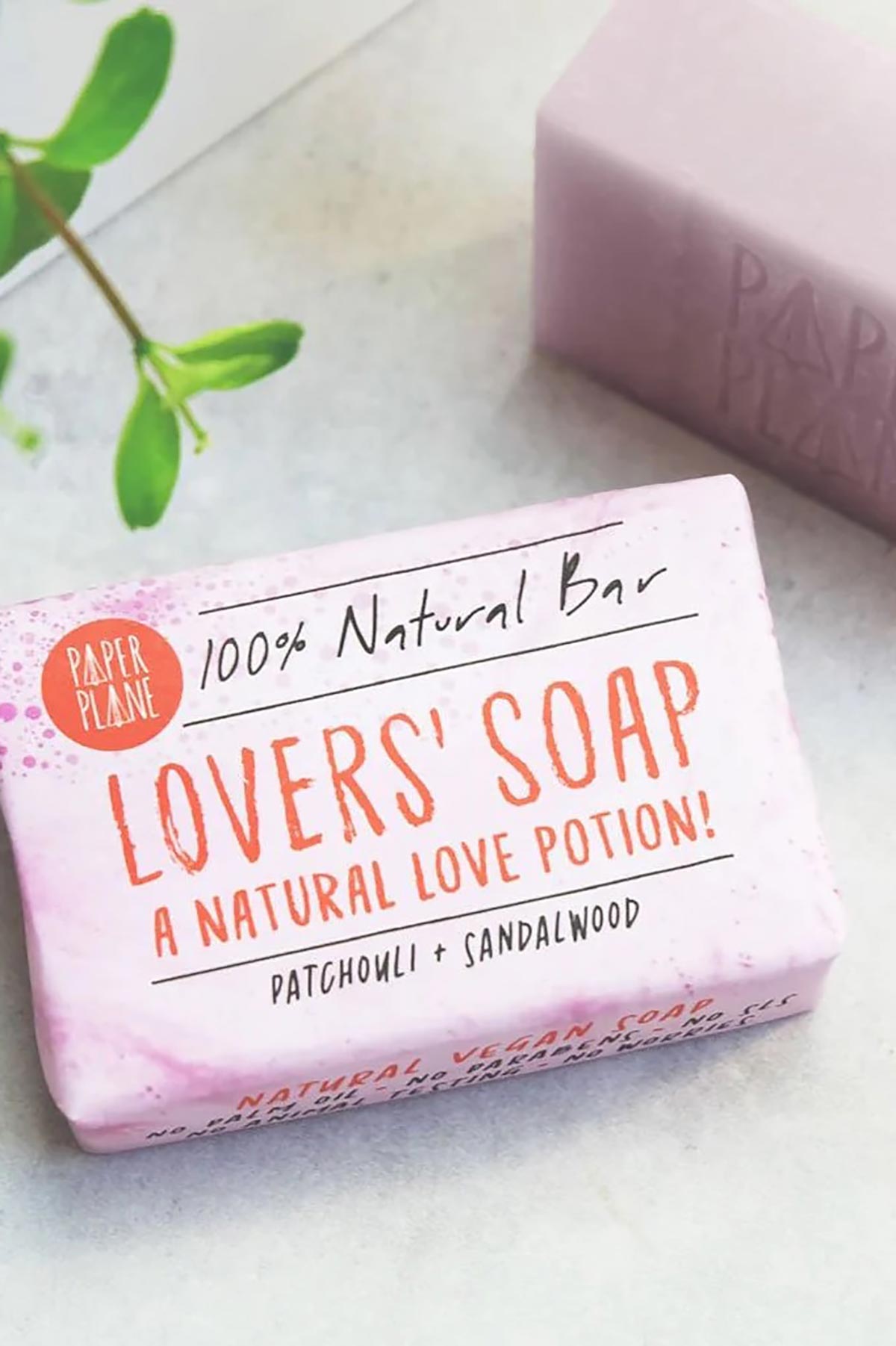 Paper Plane Lovers' Soap 100% Natural Vegan Plastic-Free