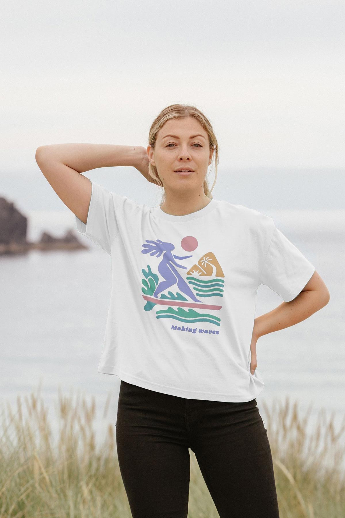 Mia Strada London Making Waves Cropped Top