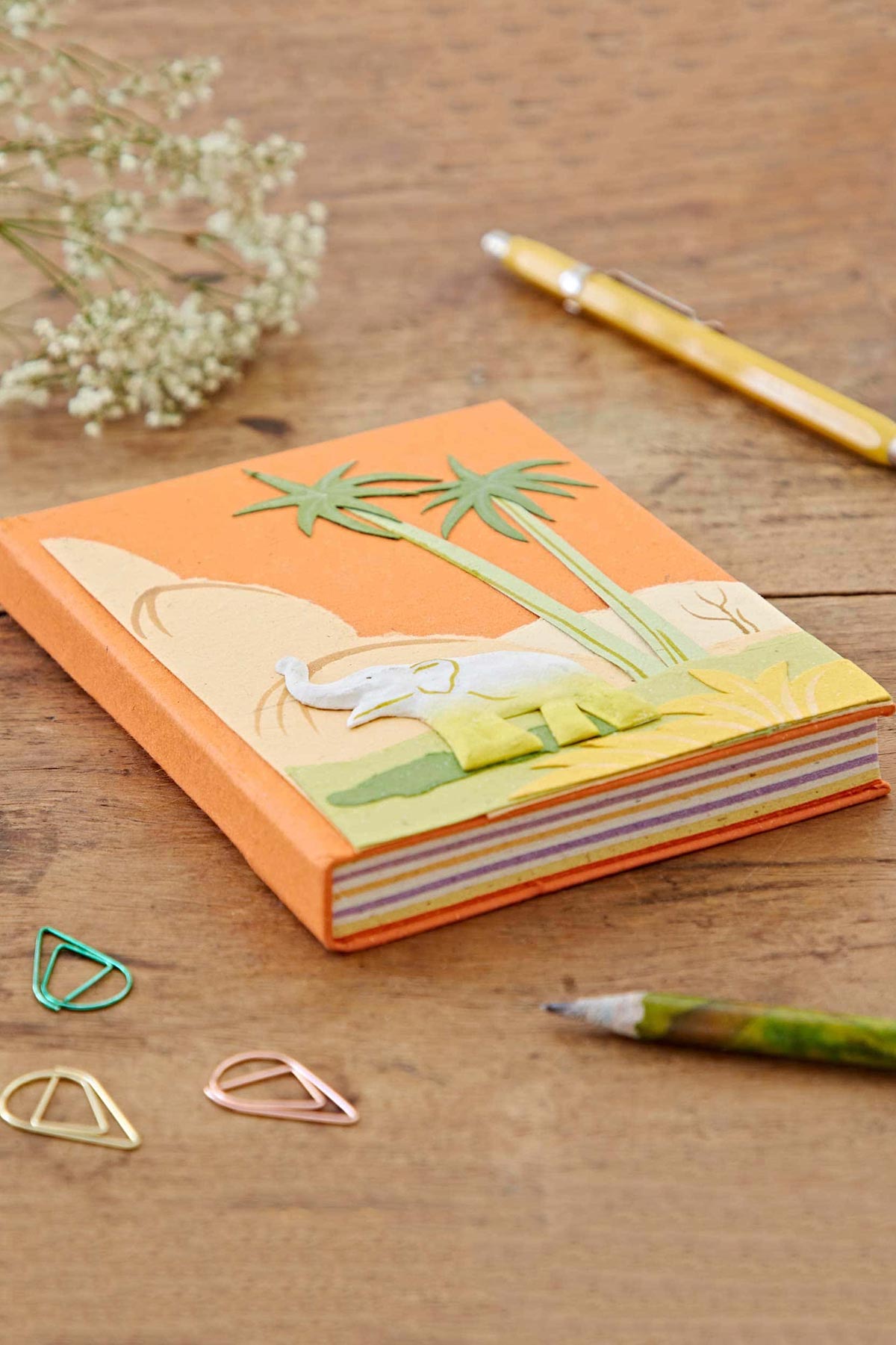 Paper High Medium Colourful Elephant Dung Notebook