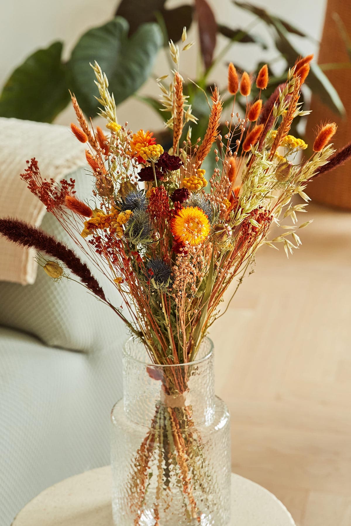 Wildflowers By Floriette Medium Dried Flowers Field Bouquet In Harvest Sunset