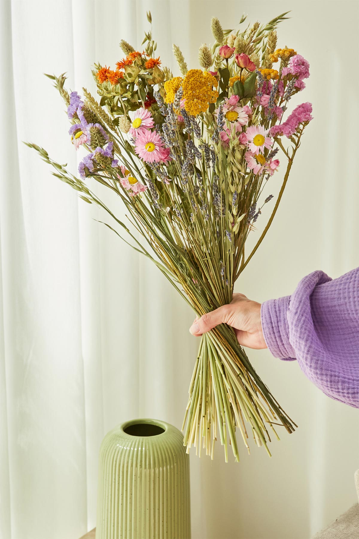 Wildflowers By Floriette Medium Dried Flowers Field Bouquet In Multi