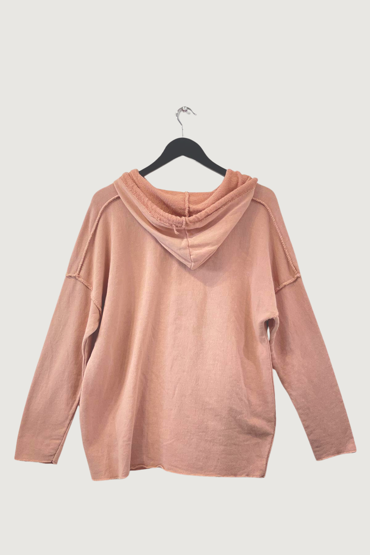 Mia Strada Oui Cotton Hoodie In Pink