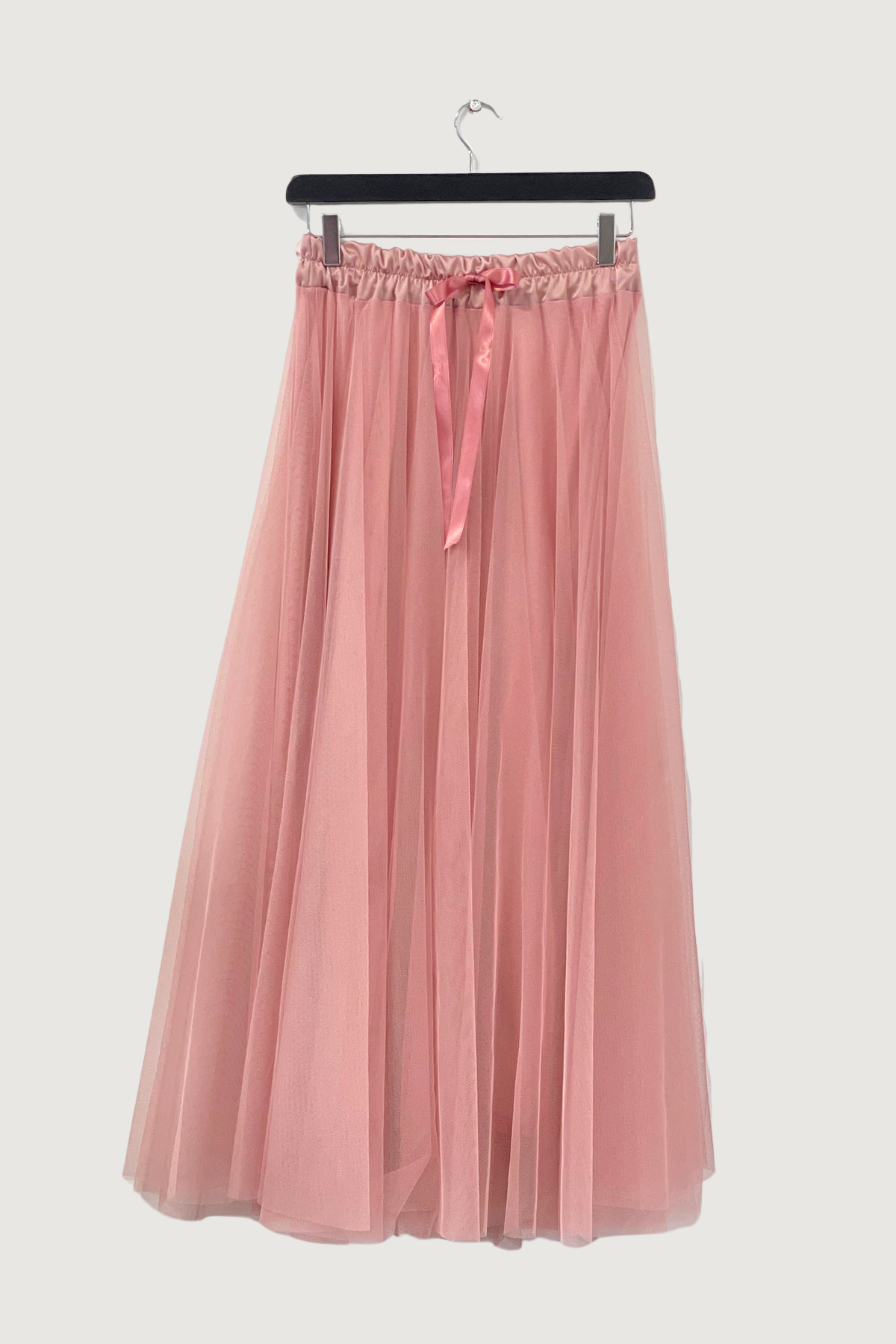 Mia Strada Tulle Skirt In Dusky Pink