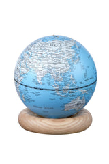 Gingko Design Mini Sky Blue Atlas Globe Lamp