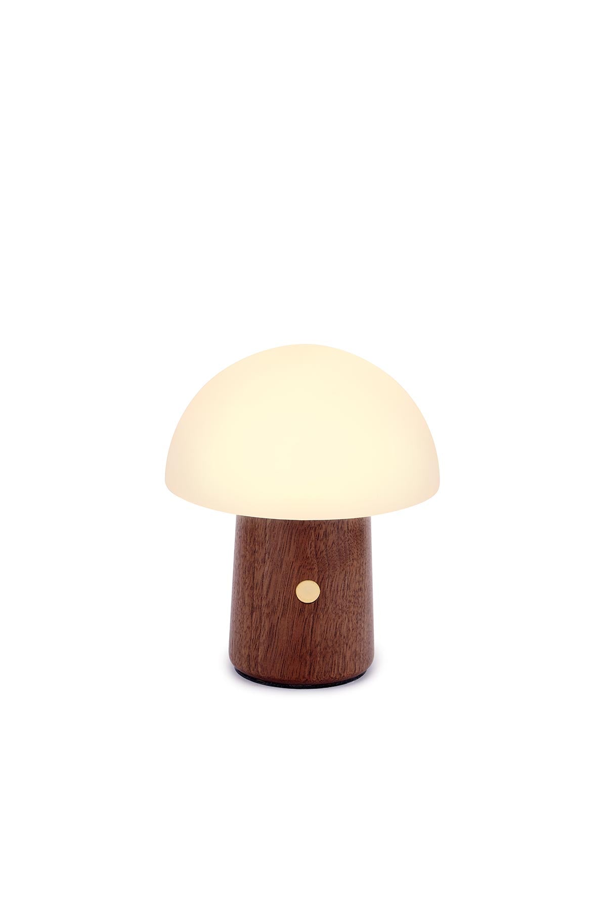 Gingko Design Mini Alice Mushroom Lamp | Natural Walnut Wood