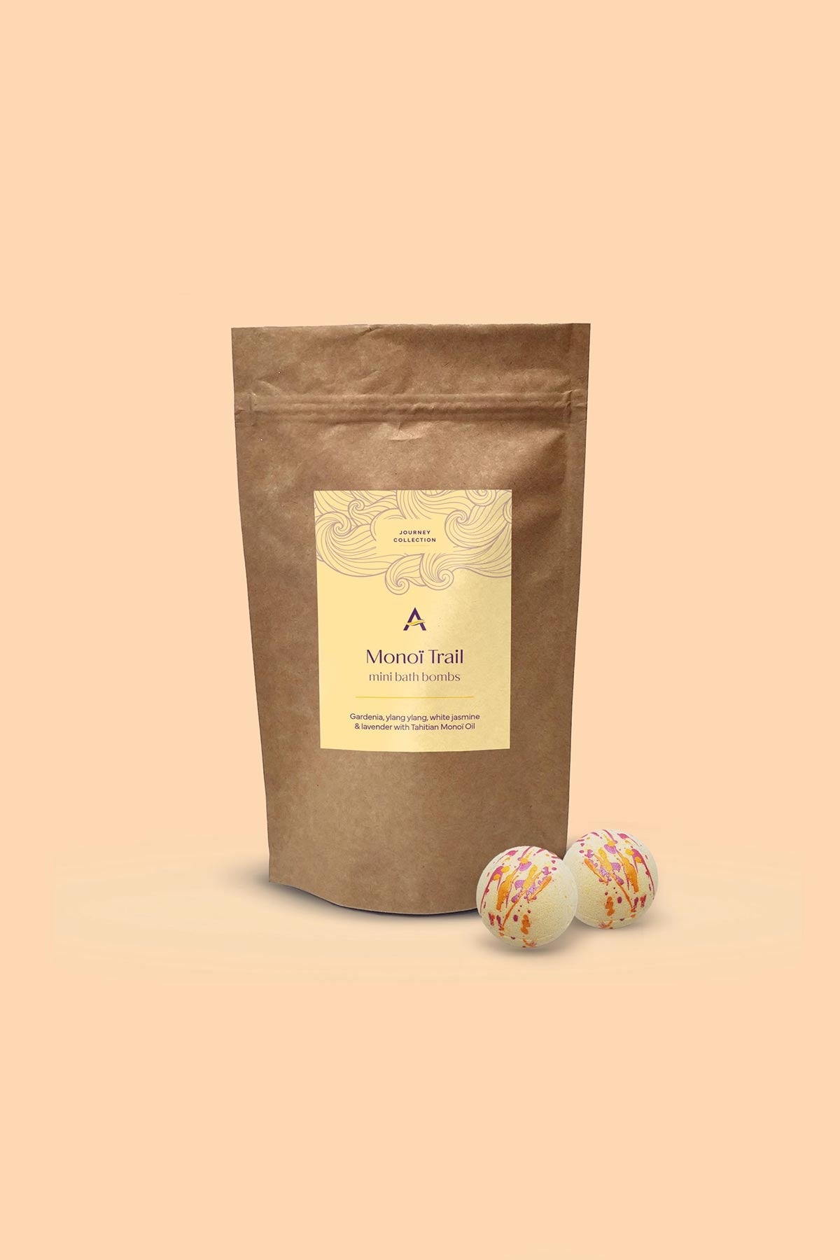 Ascent Monoi Trail Exotic Floral Scented Mini Bath Bombs