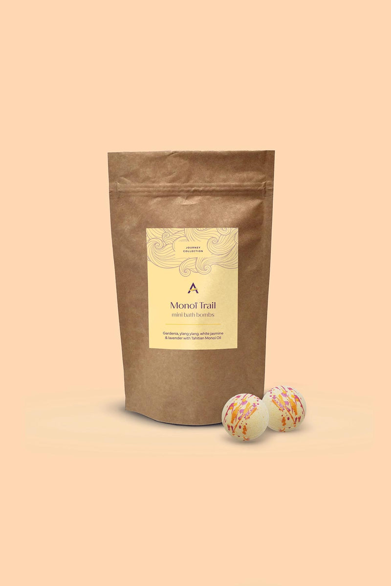 Ascent Monoi Trail Exotic Floral Scented Mini Bath Bombs