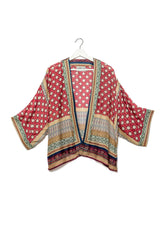 One Hundred Stars Moorish Burgundy Kimono