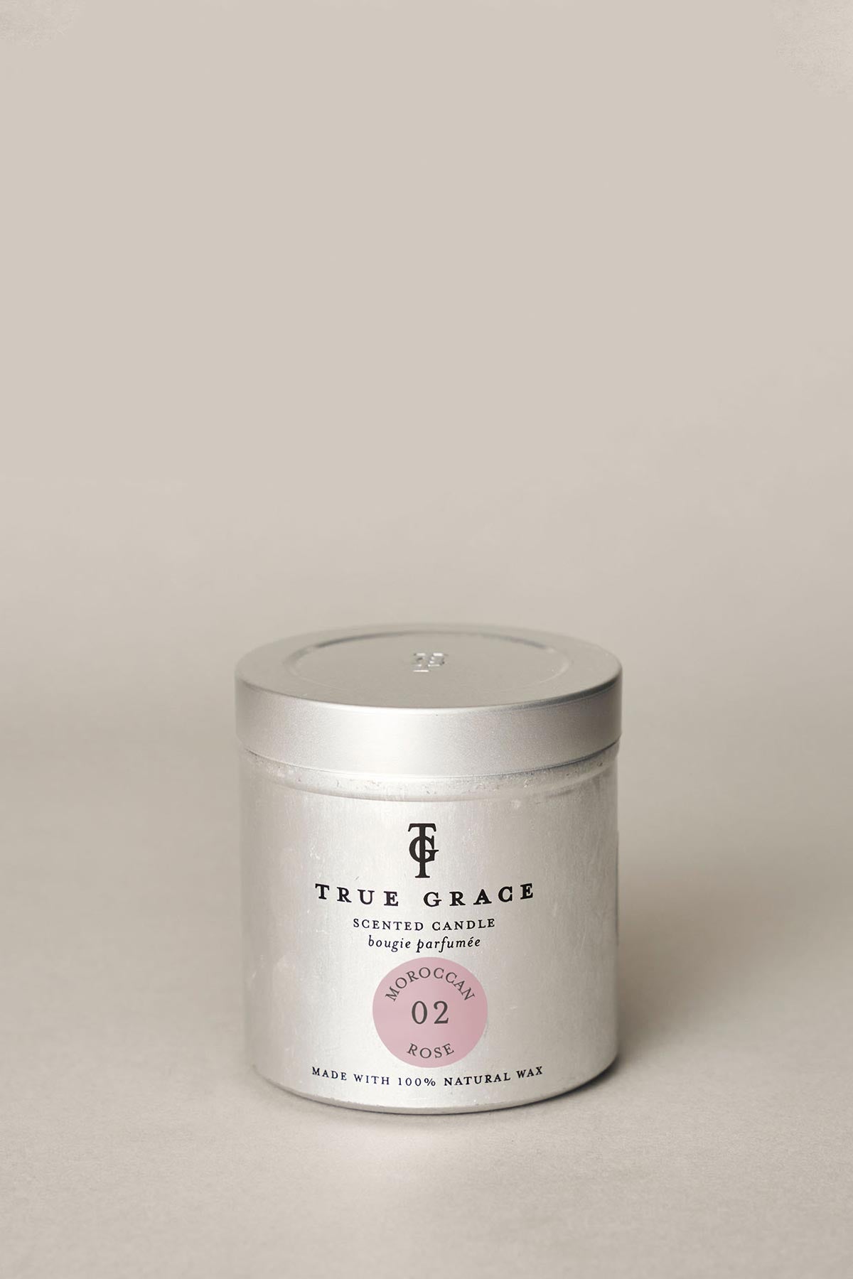 True Grace Moroccan Rose Tin Candle
