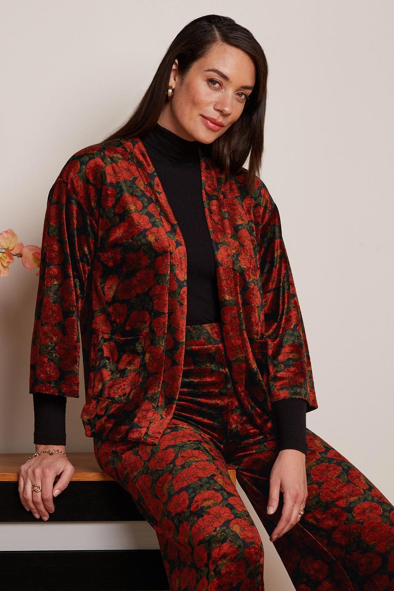 King Louie Noor Jacket Bloom In Black