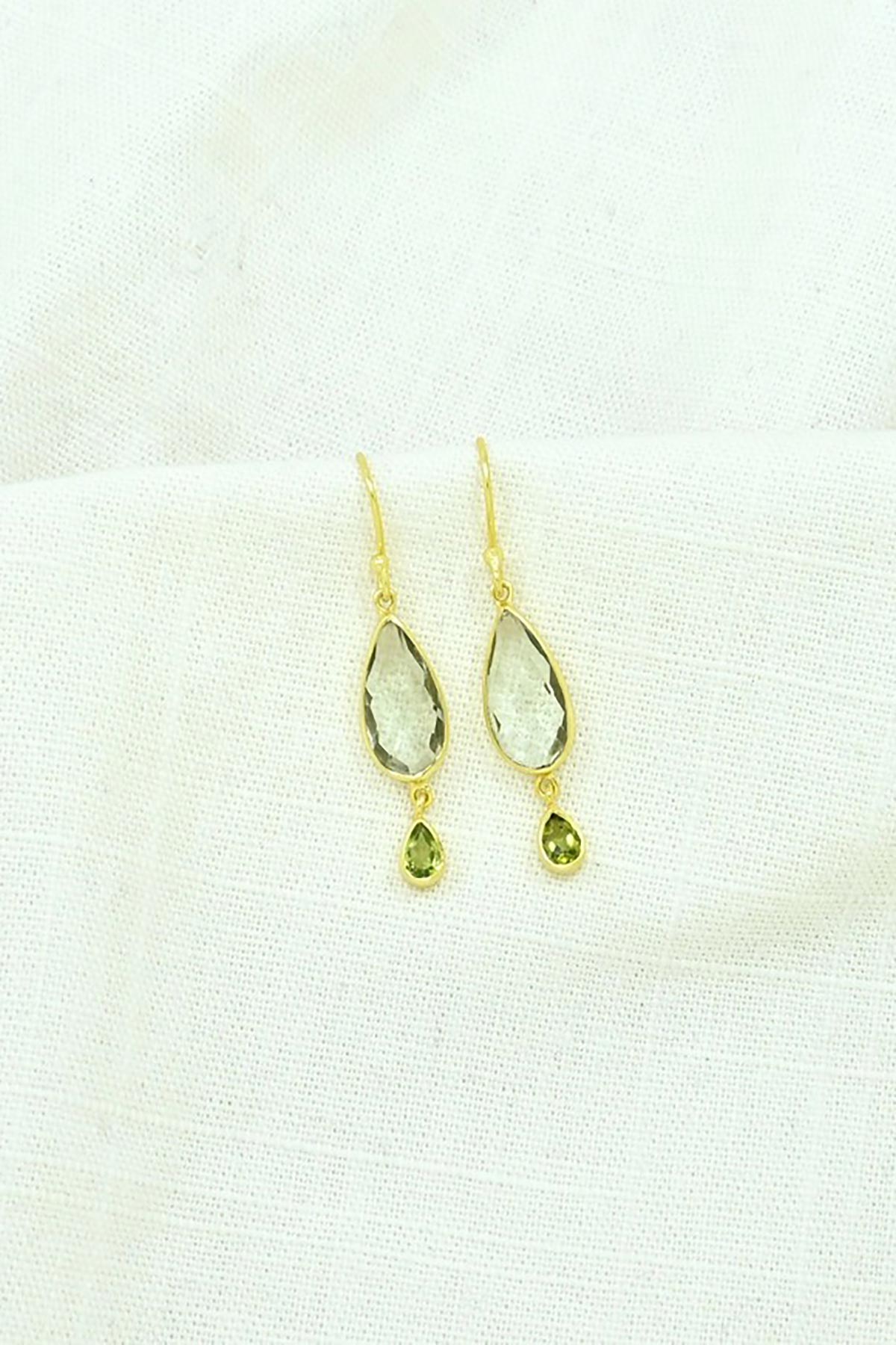 Noyre Berlin Amalia Earring - Green Amethyst & Peridot