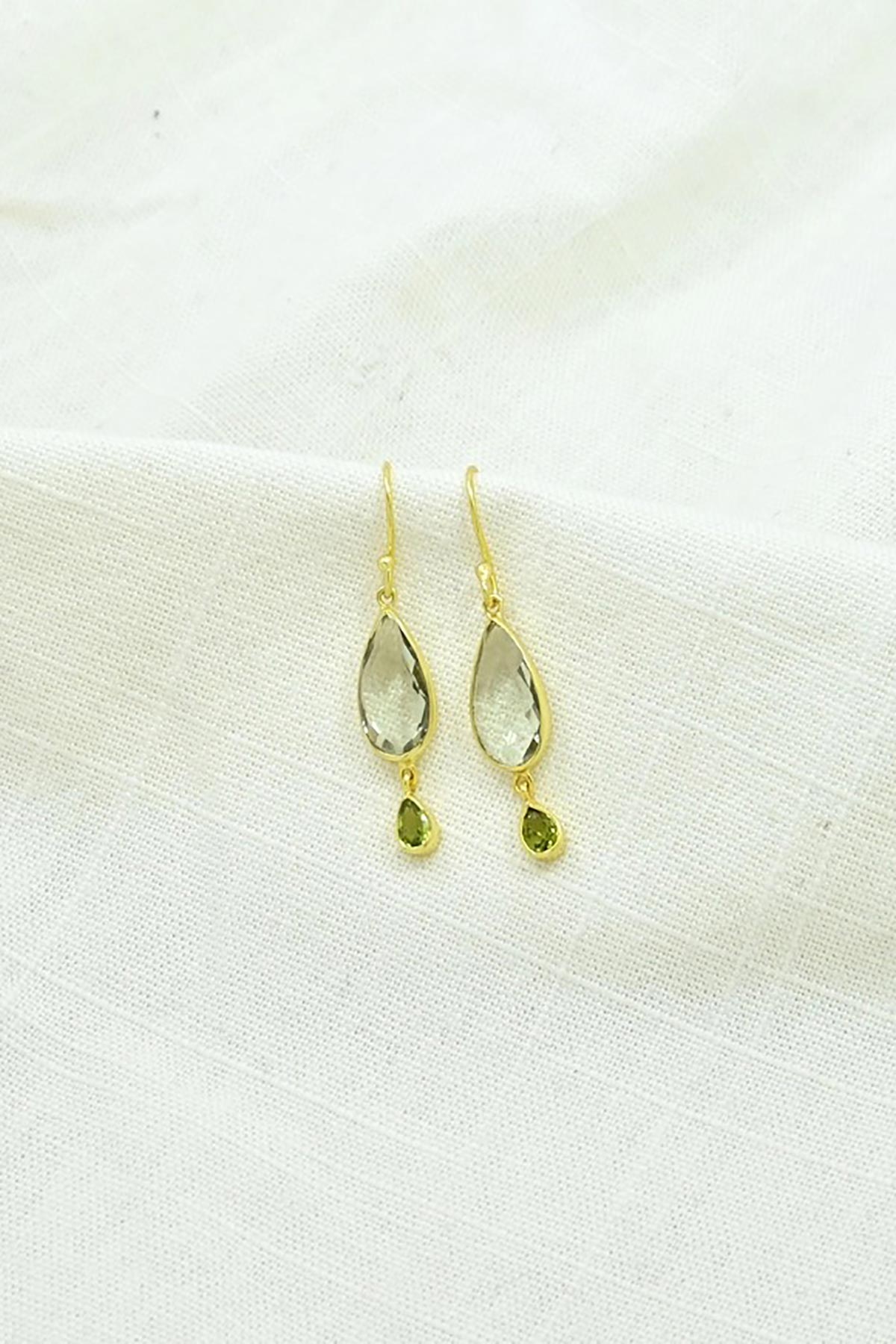 Noyre Berlin Amalia Earring - Green Amethyst & Peridot