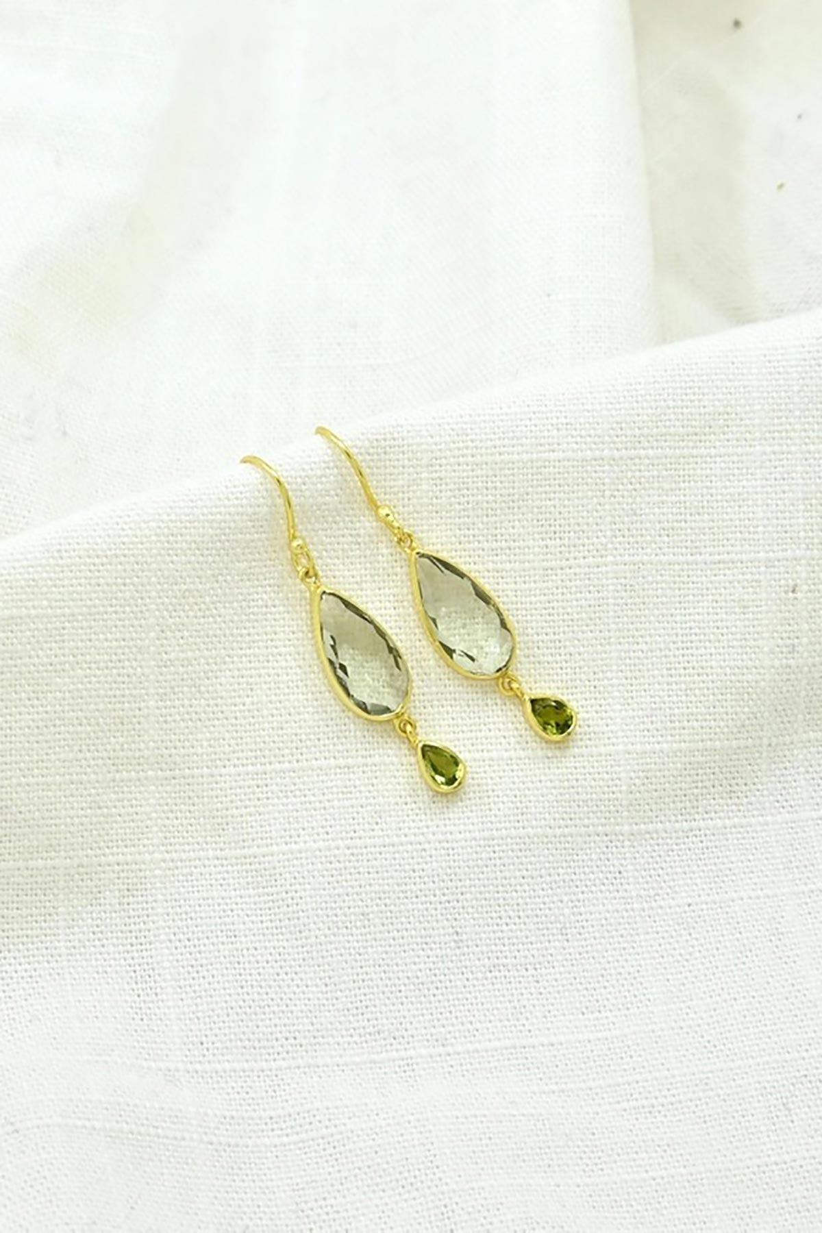 Noyre Berlin Amalia Earring - Green Amethyst & Peridot