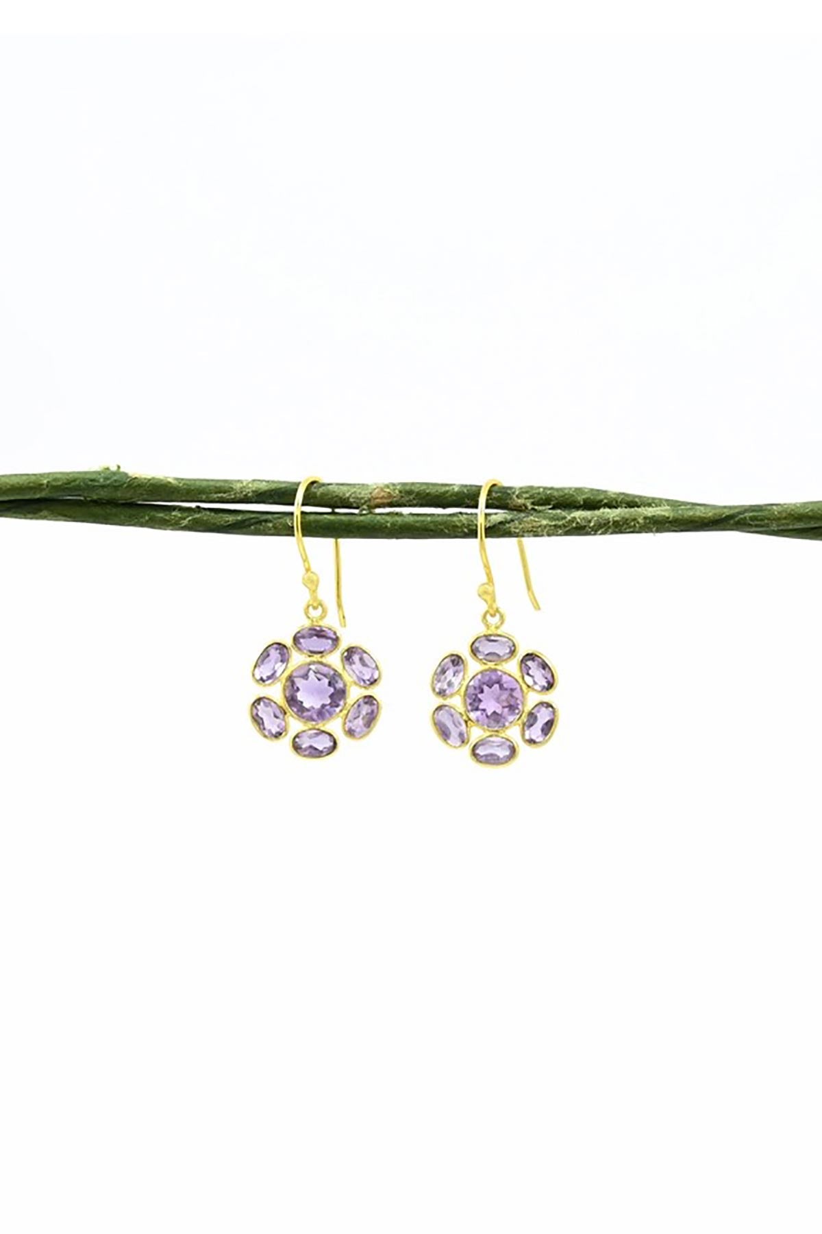 Noyre Berlin Anneliese Earring - Purple Amethyst