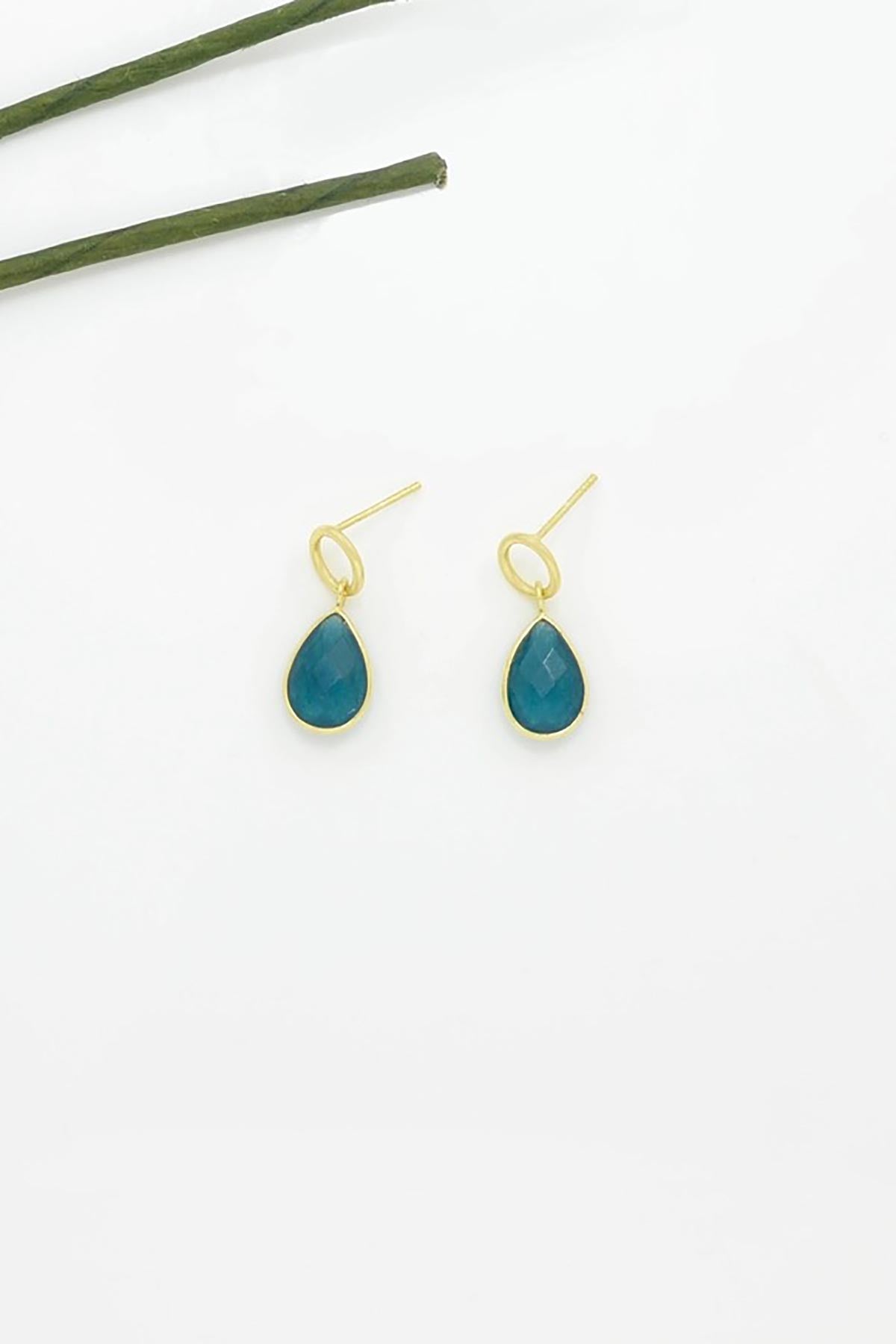 Noyre Berlin Lilly Earring - Neon Blue Jade