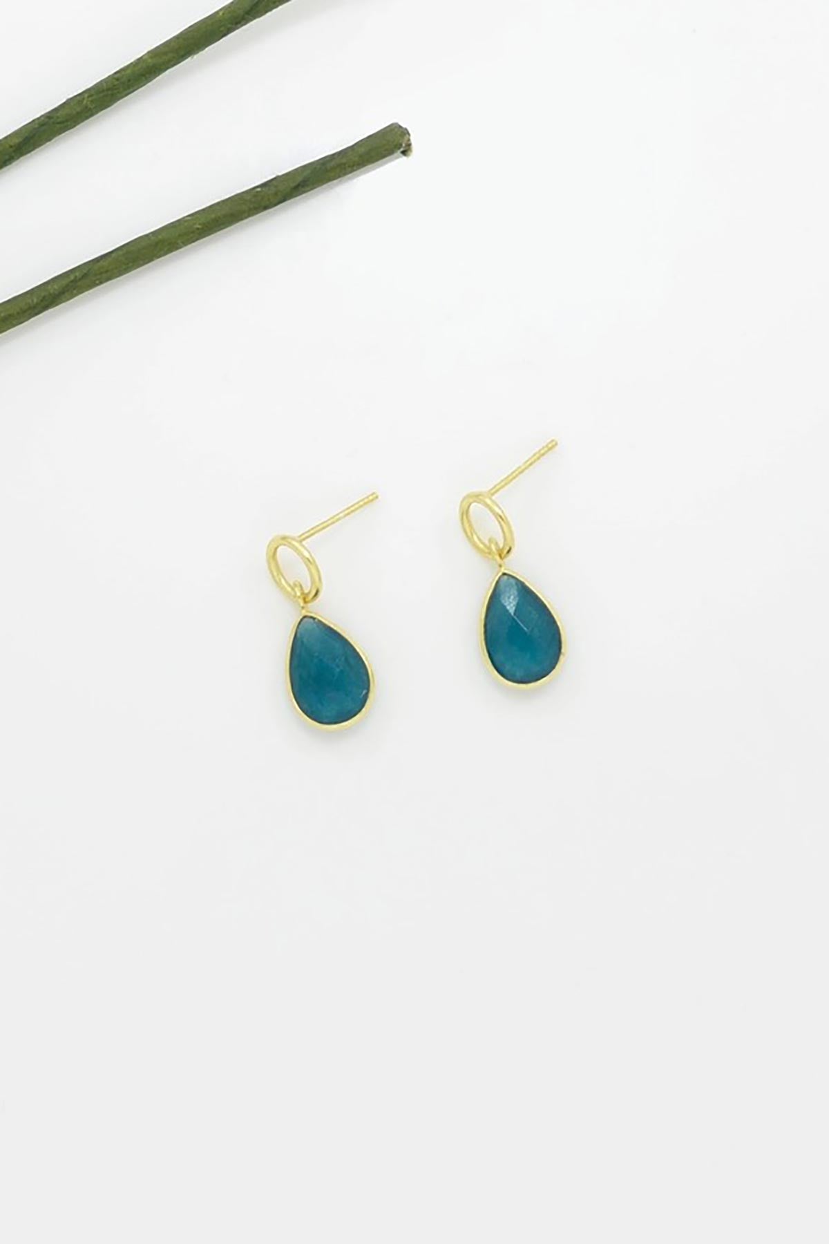 Noyre Berlin Lilly Earring - Neon Blue Jade