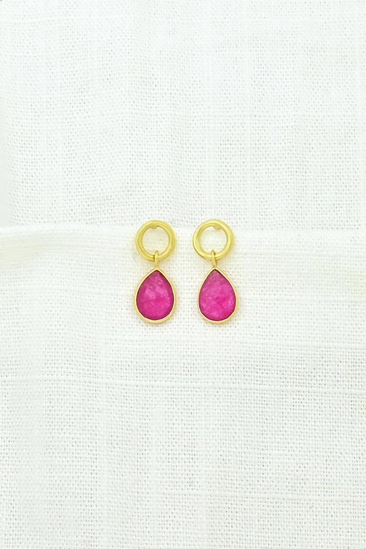 Noyre Berlin Lilly Earring - Pink Jade