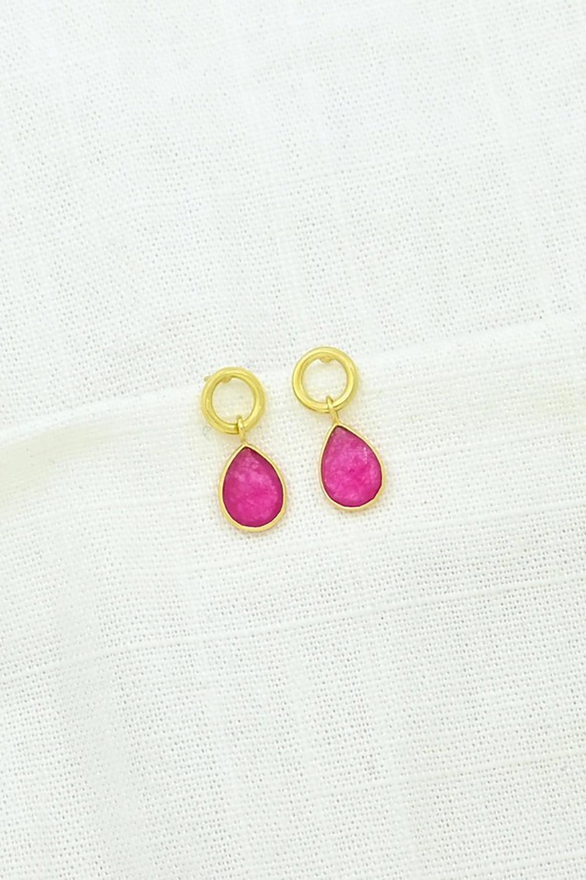 Noyre Berlin Lilly Earring - Pink Jade