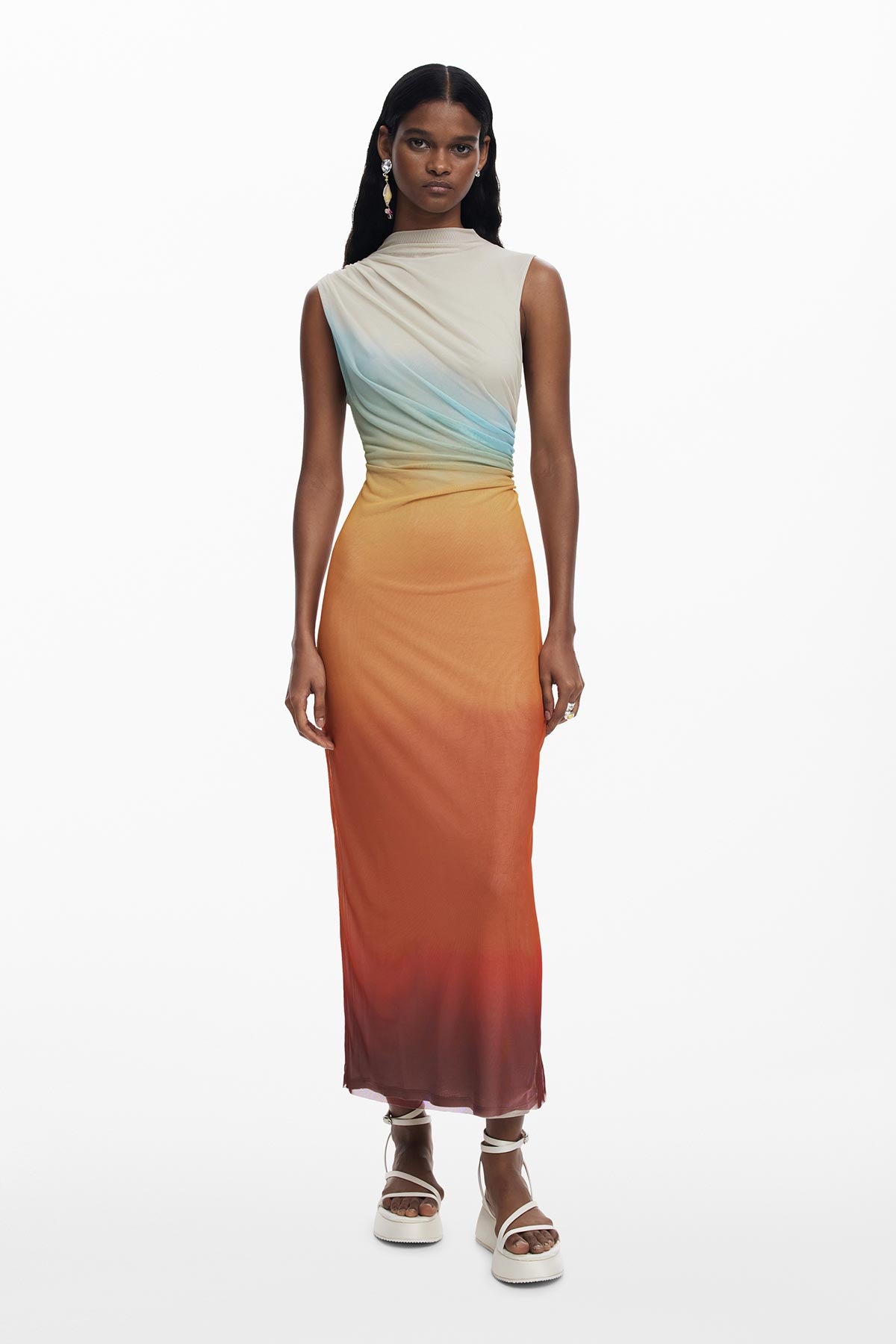 Desigual Ombre Tulle Dress