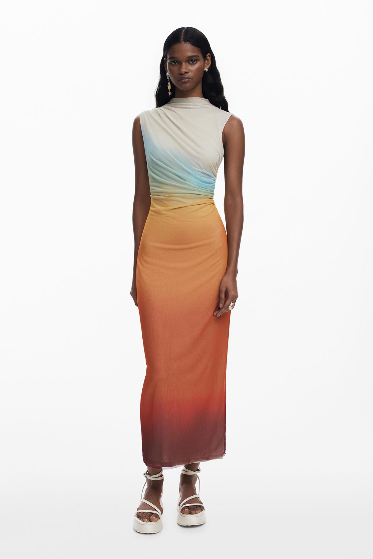 Desigual Ombre Tulle Dress