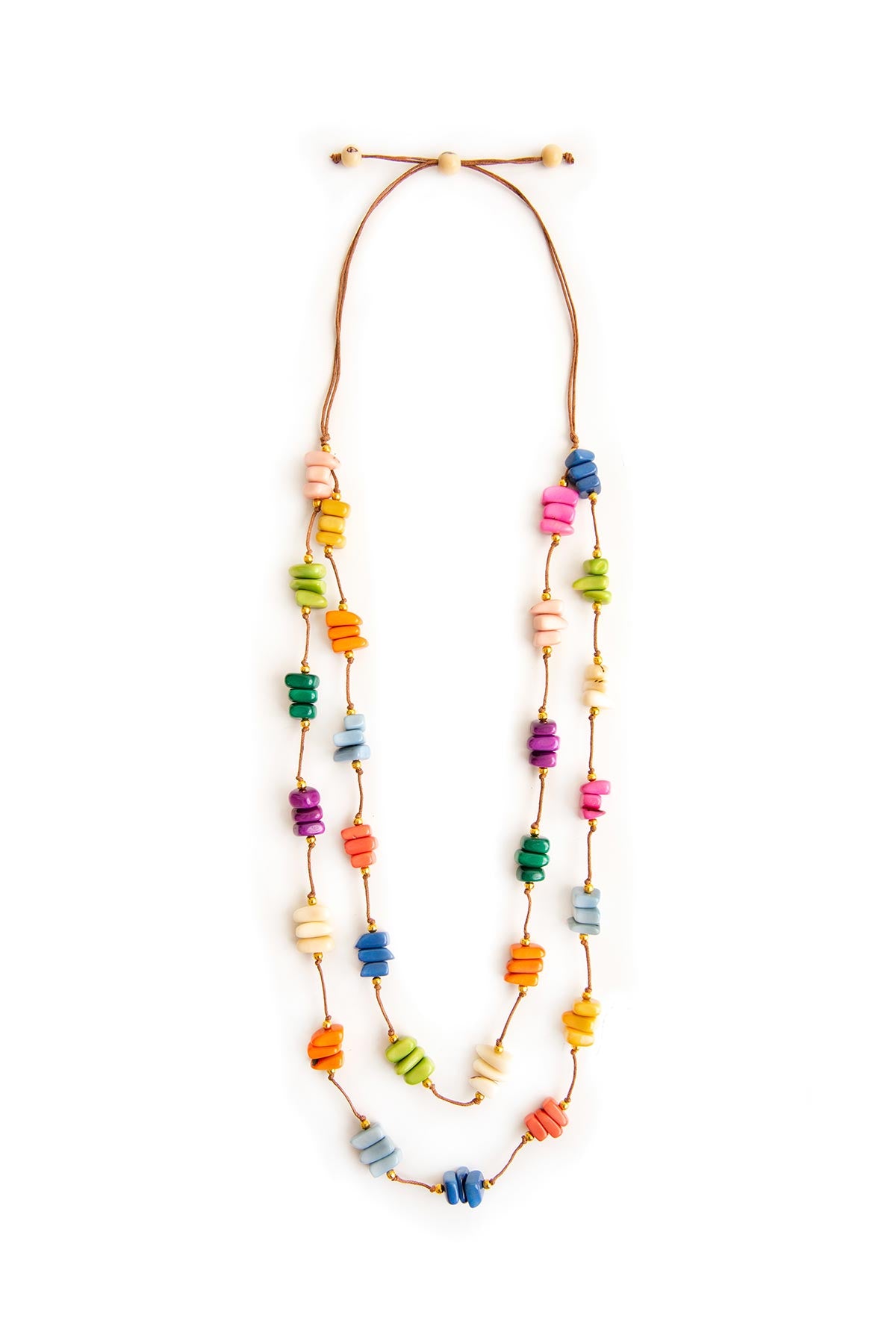 Organic Tagua Christine Necklace - Multi Tones