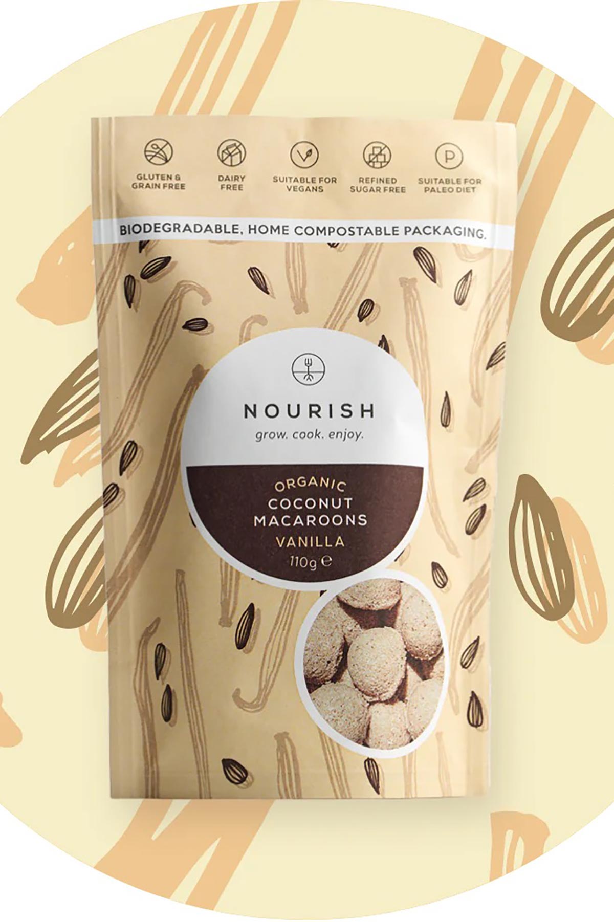Nourish Organic Vanilla Coconut Macaroons