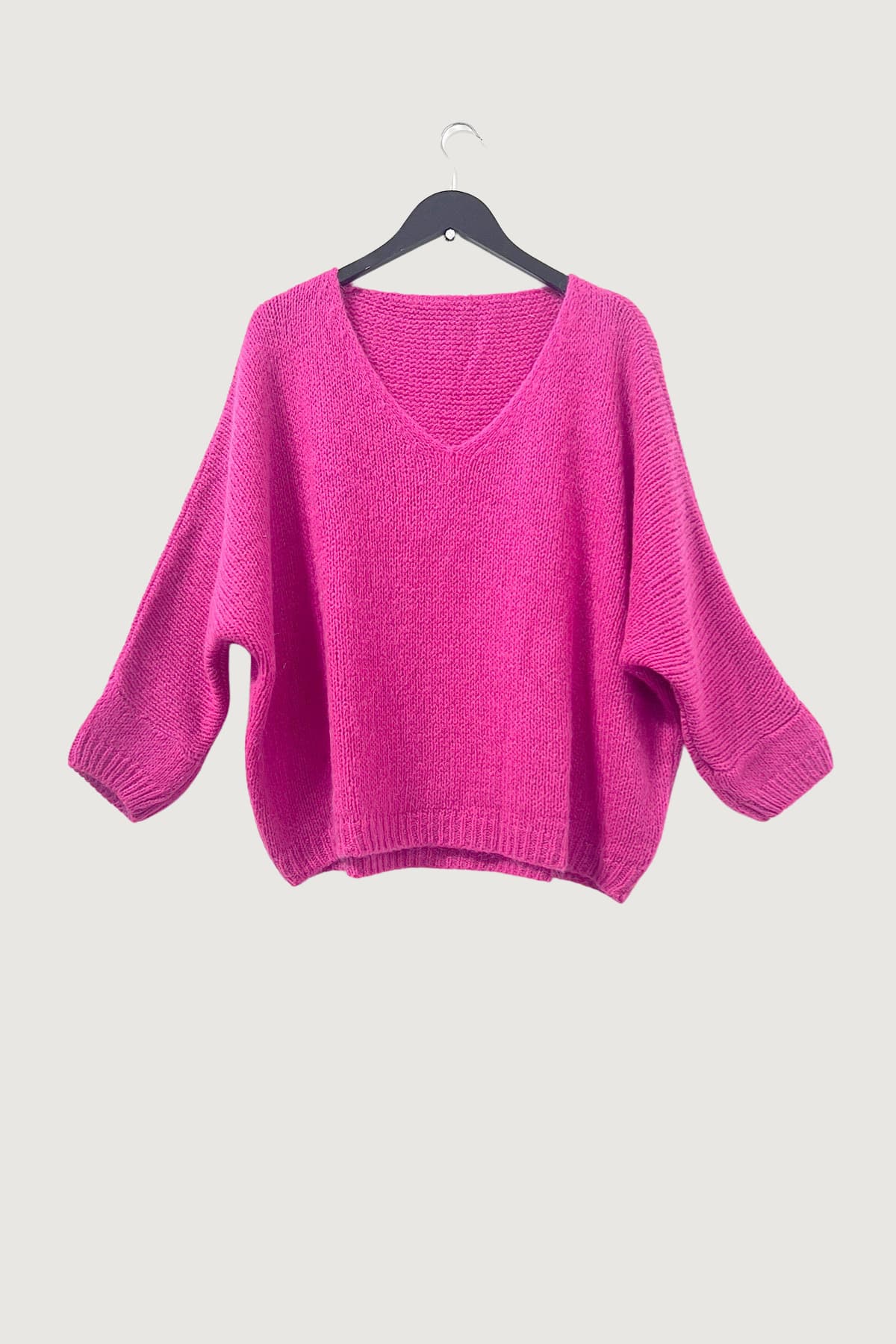 Mia Strada London Oversized Jumper In Fuchsia