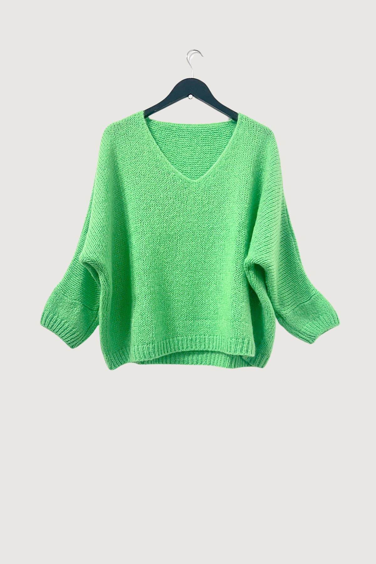 Mia Strada London Oversized Jumper In Neon Green