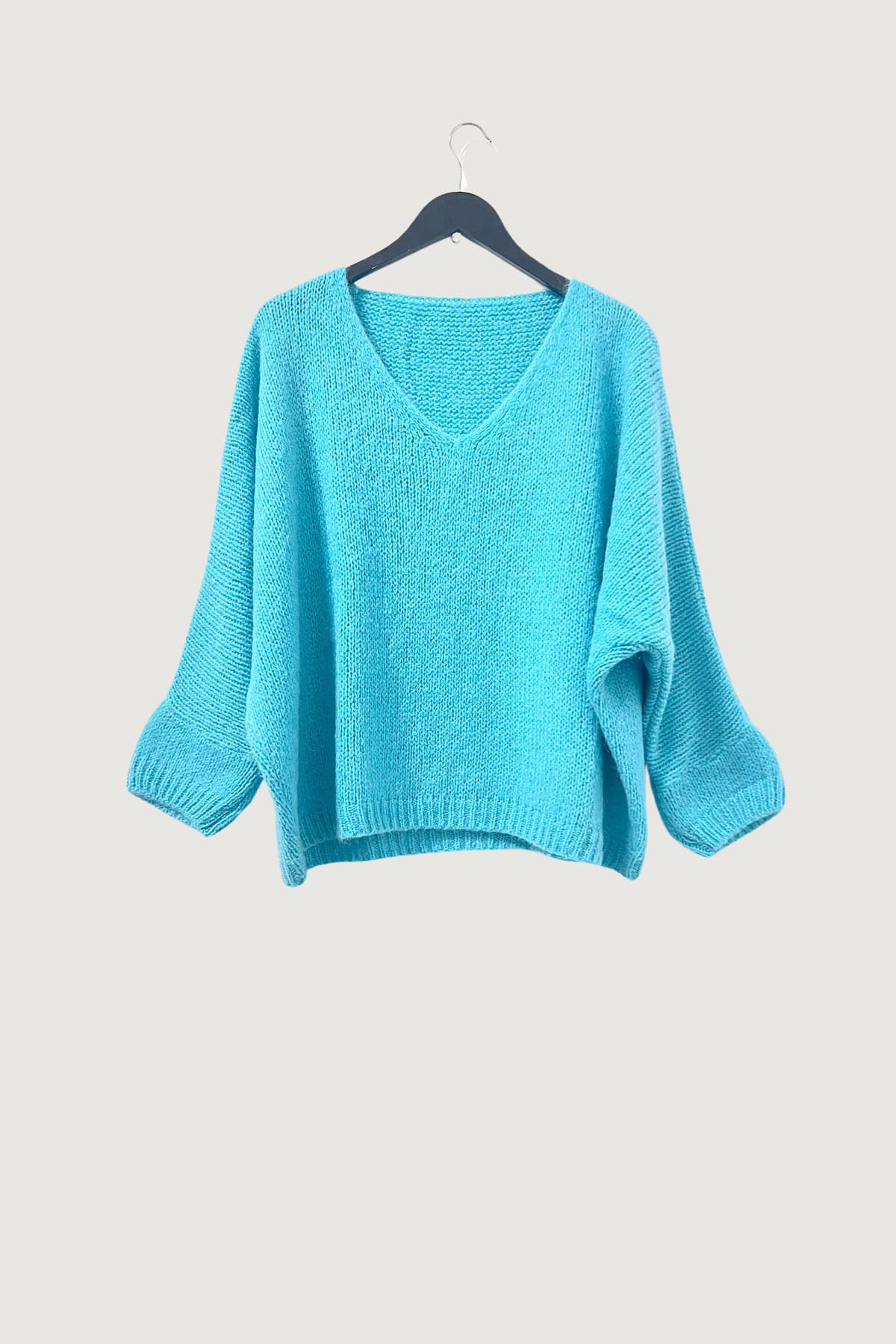 Mia Strada London Oversized Jumper In Turquoise