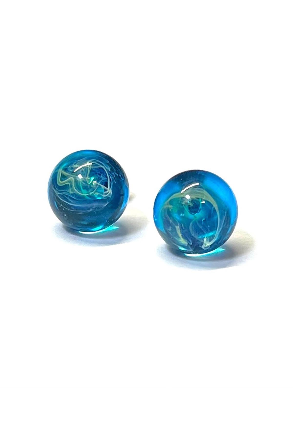 Helen Chalmers Polaris Celestial Handmade Glass Stud Earrings