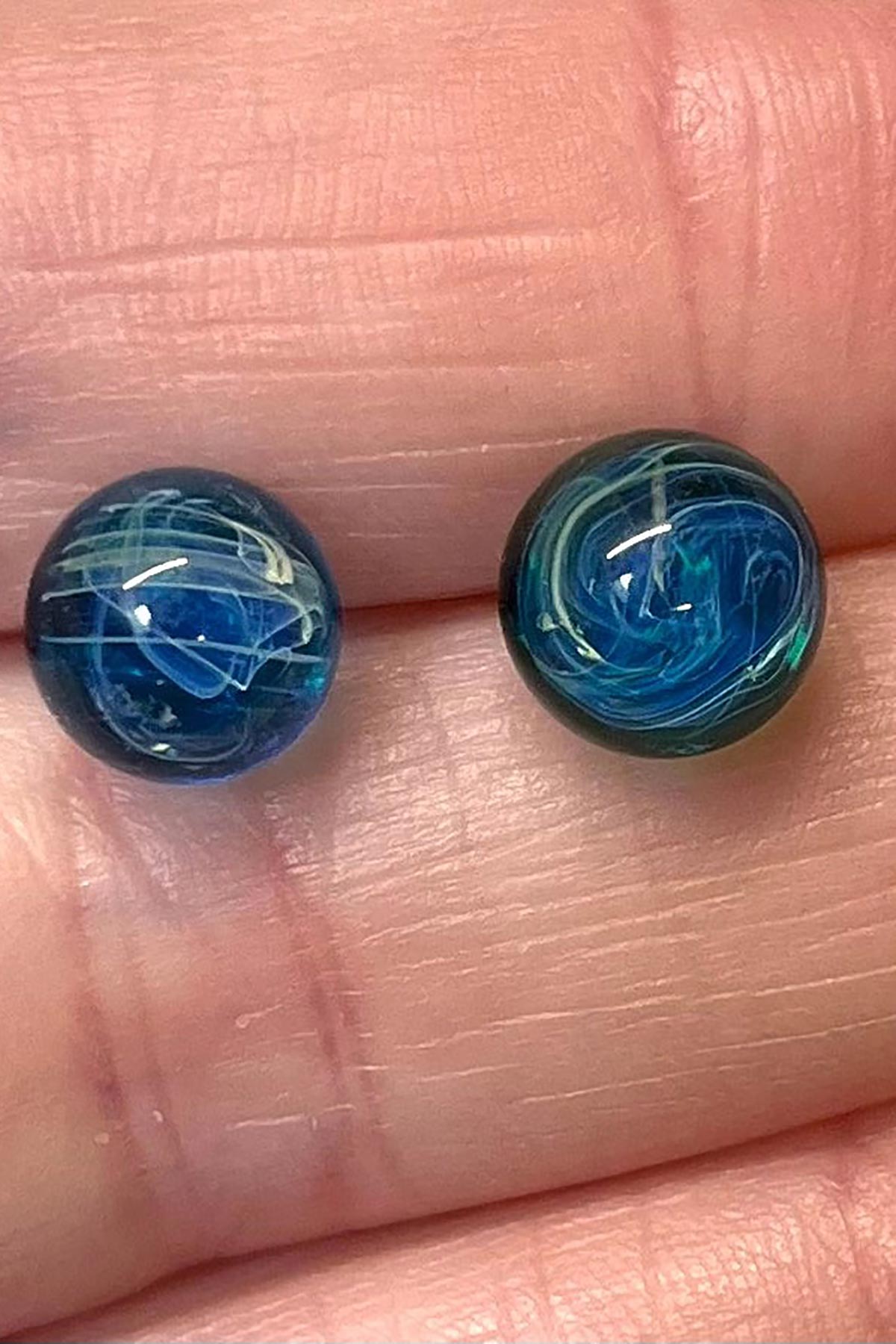 Polaris Celestial Handmade Glass Stud Earrings