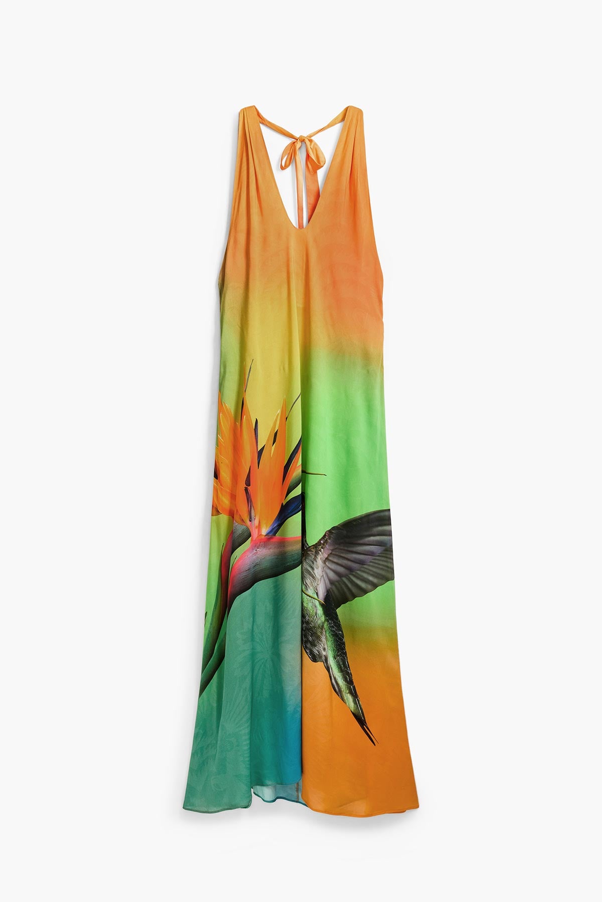 Desigual Printed Long Dress In Tutti Fruti