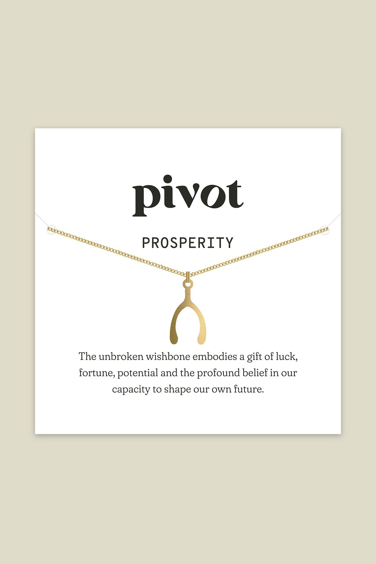 Pivot Prosperity Pendant Necklace