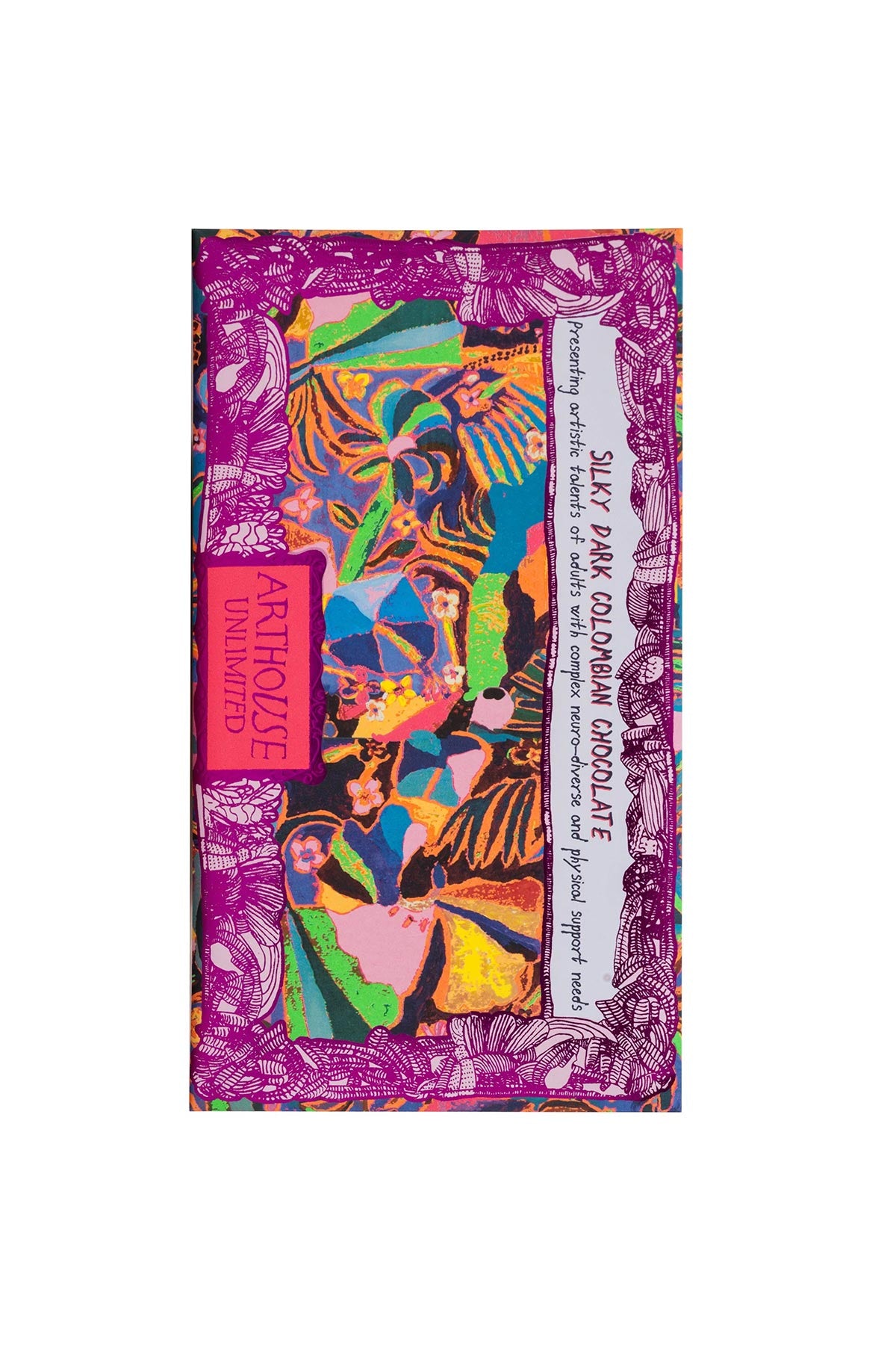 Arthouse Unlimited Psychedelia Silky Dark Colombian Chocolate Bar