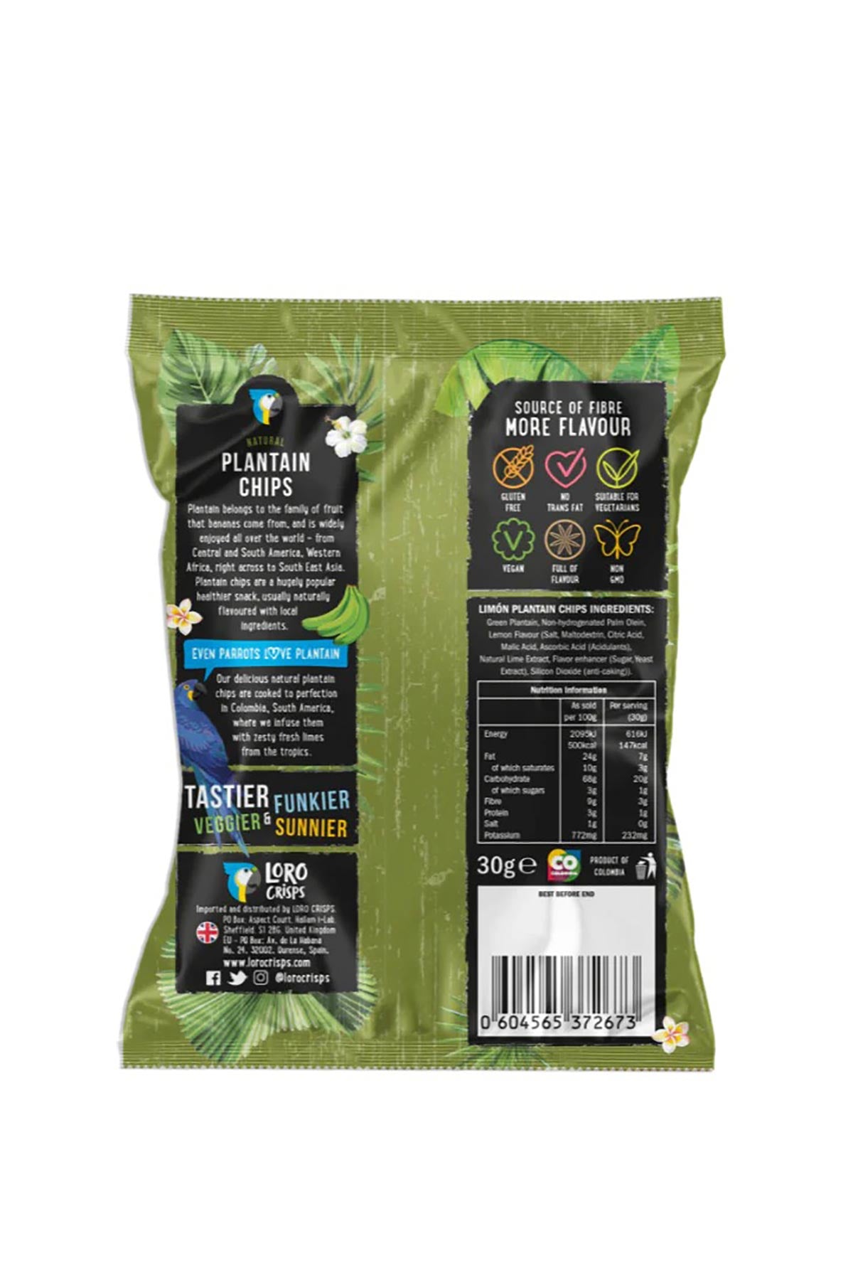 Loro Crisps Quimbaya Limon Plantain Crisps