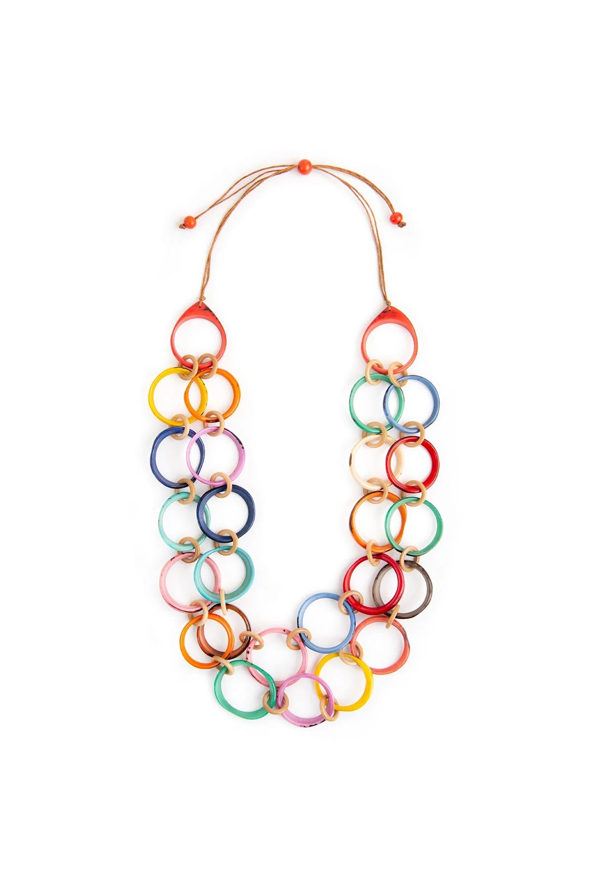 Tagua By Soraya Cedeño Ring of Life Organic Tagua Necklace In Multi